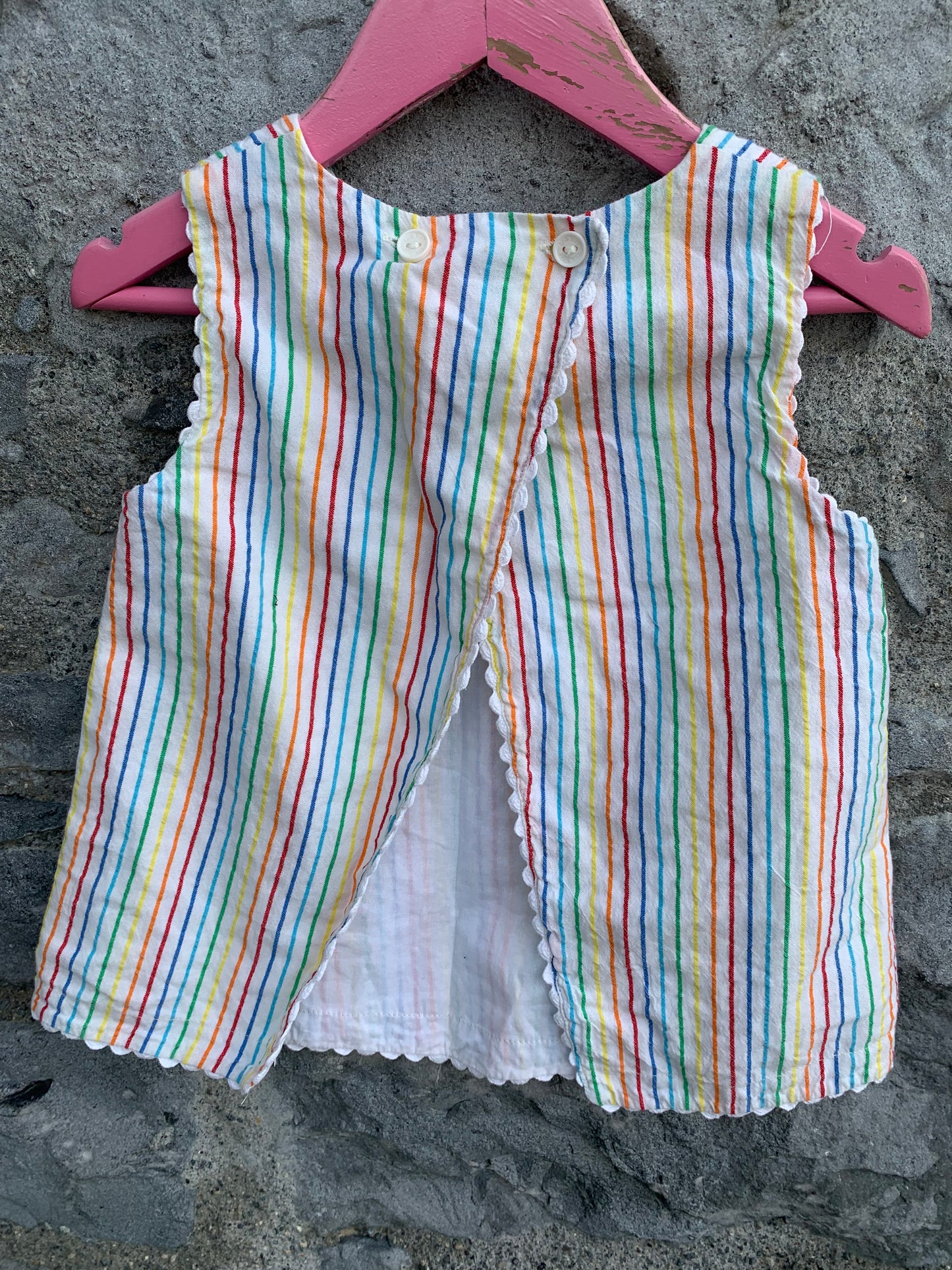 Rainbow stripes top   2-3y (92-98cm)