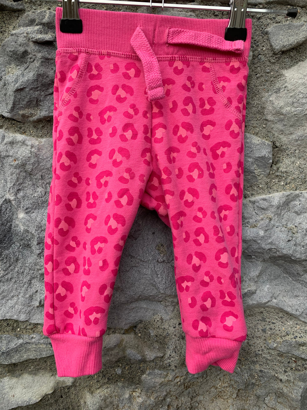 Pink leopard pants   6-9m (68-74cm)