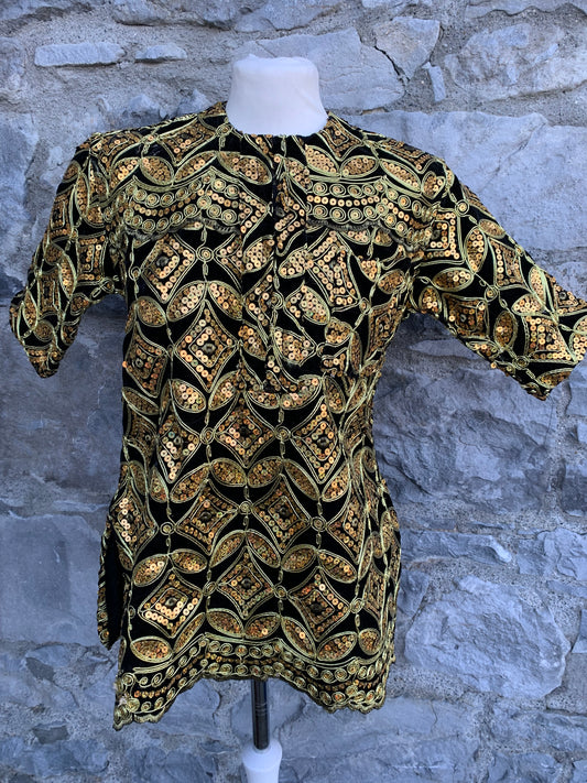 Gold embroidered top uk 8