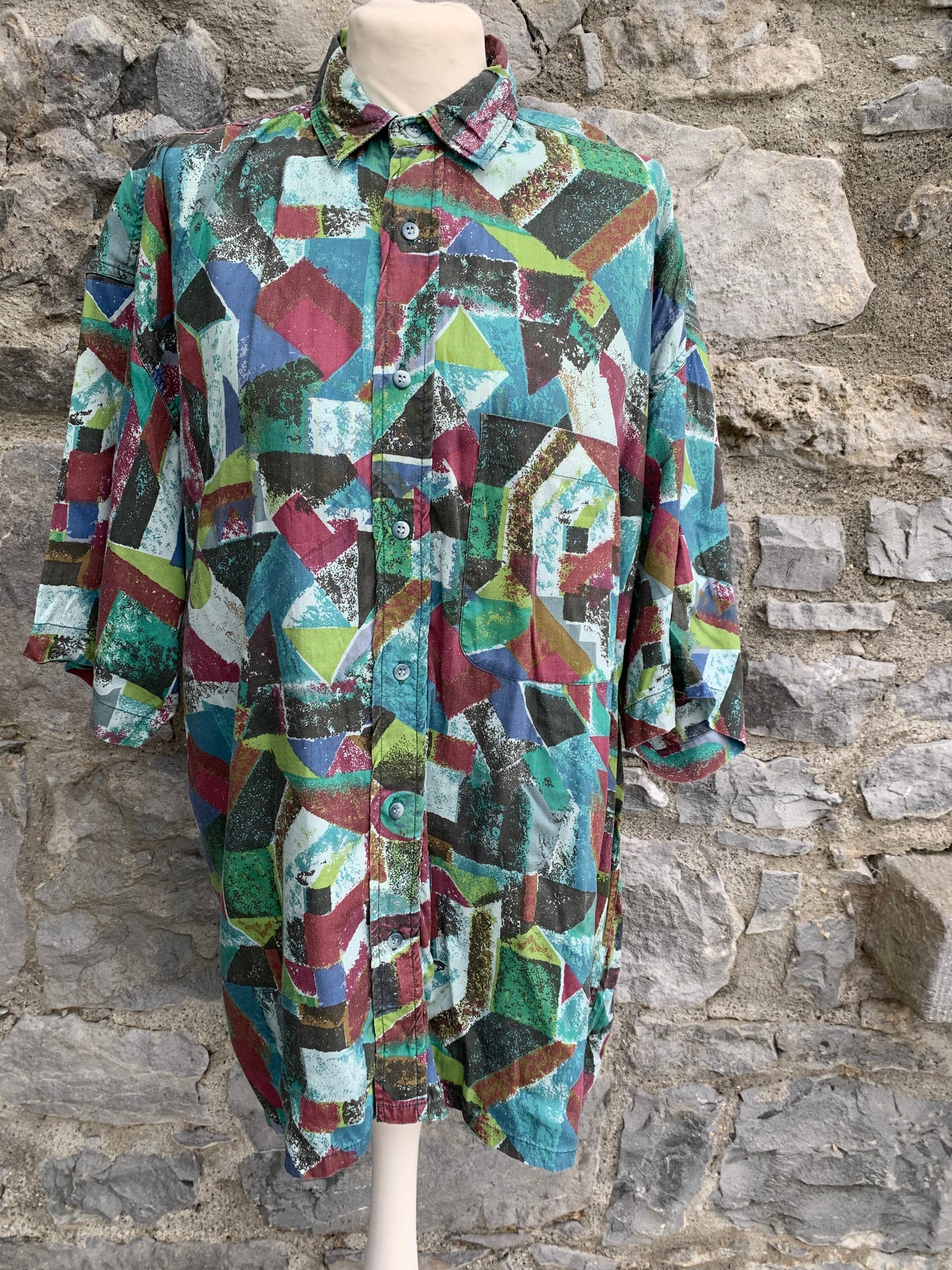 Gagarin 80s geometric shirt  Large