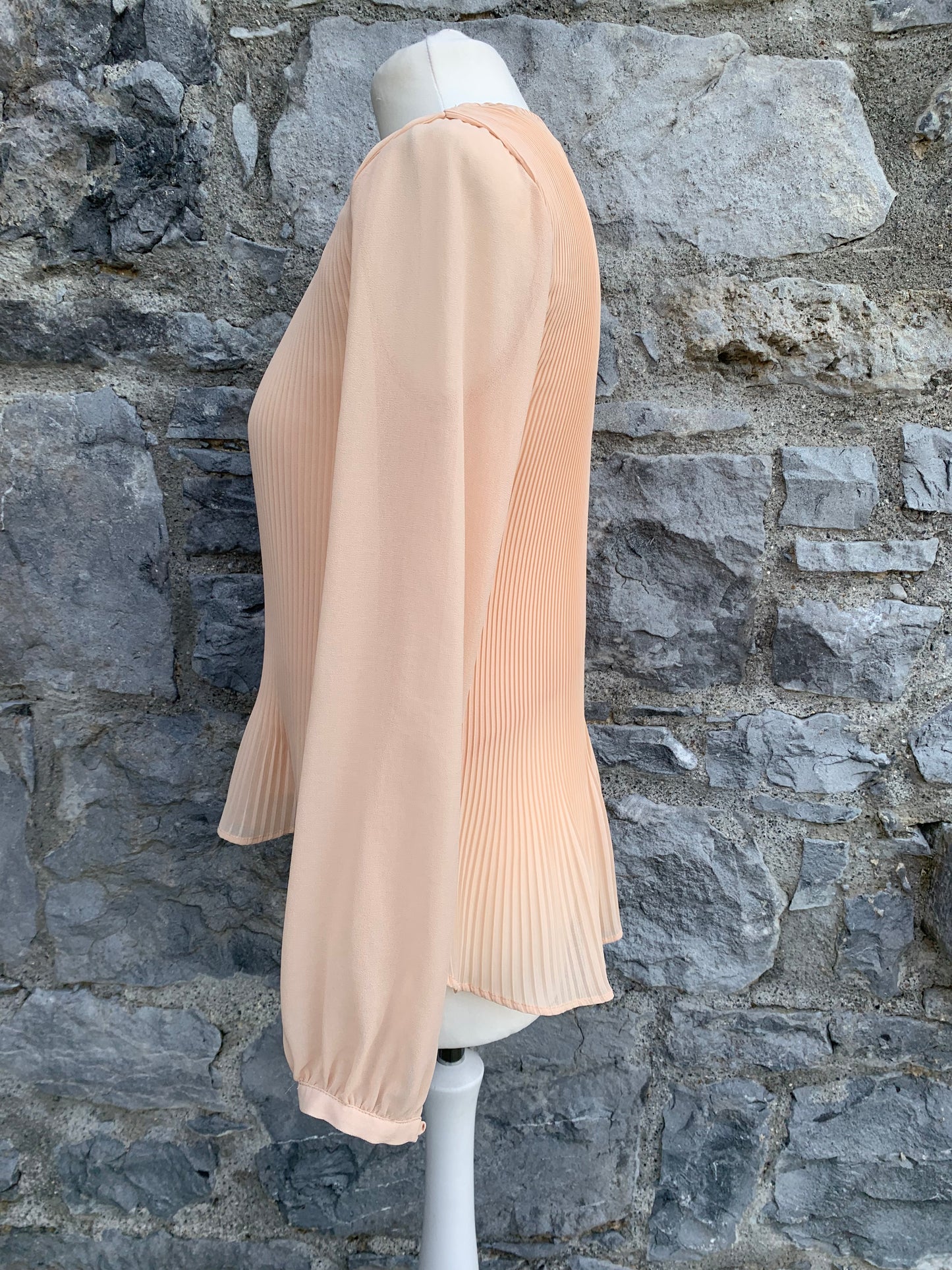 Peach pleated top  uk 6