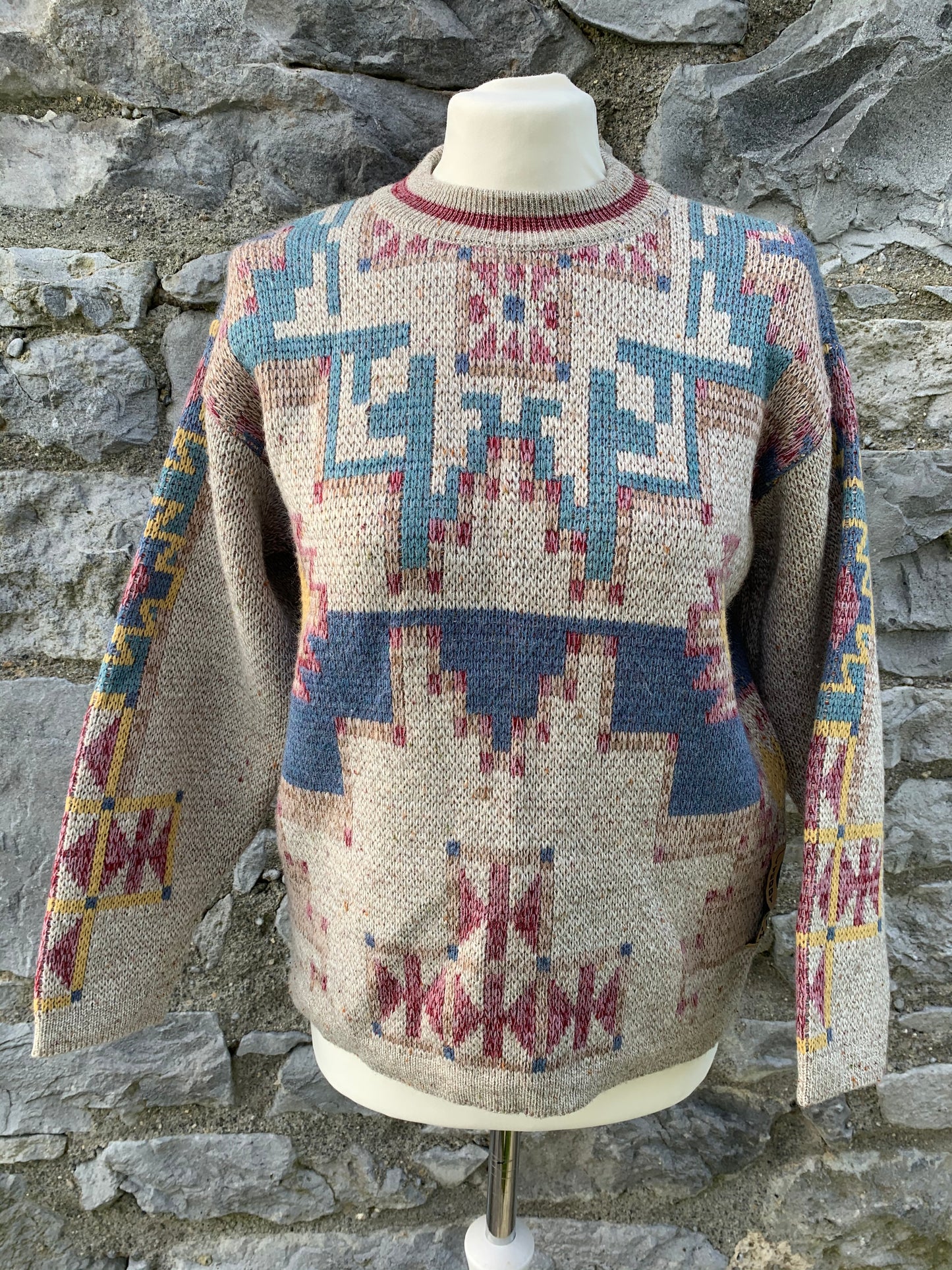 Teddy Smith Aztec print jumper   uk 8-10