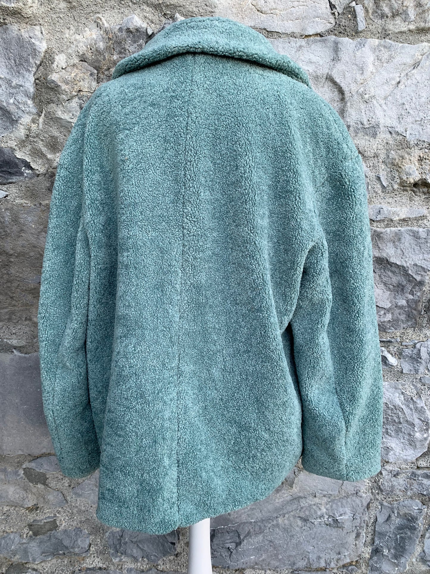 Teal teddy bear coat  uk 16