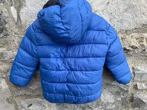 Blue puffy jacket   12-18m (80-86cm)