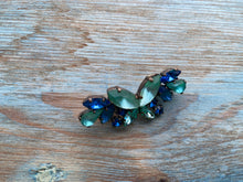 Load image into Gallery viewer, Recycled blue brooch
