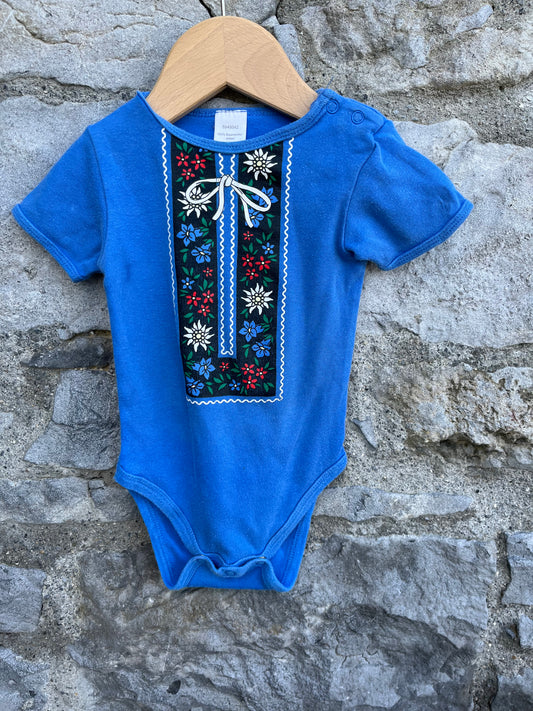 Bavarian print vest   9-12m (74-80cm)