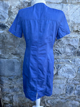 Load image into Gallery viewer, 90s blue button up dress uk 8
