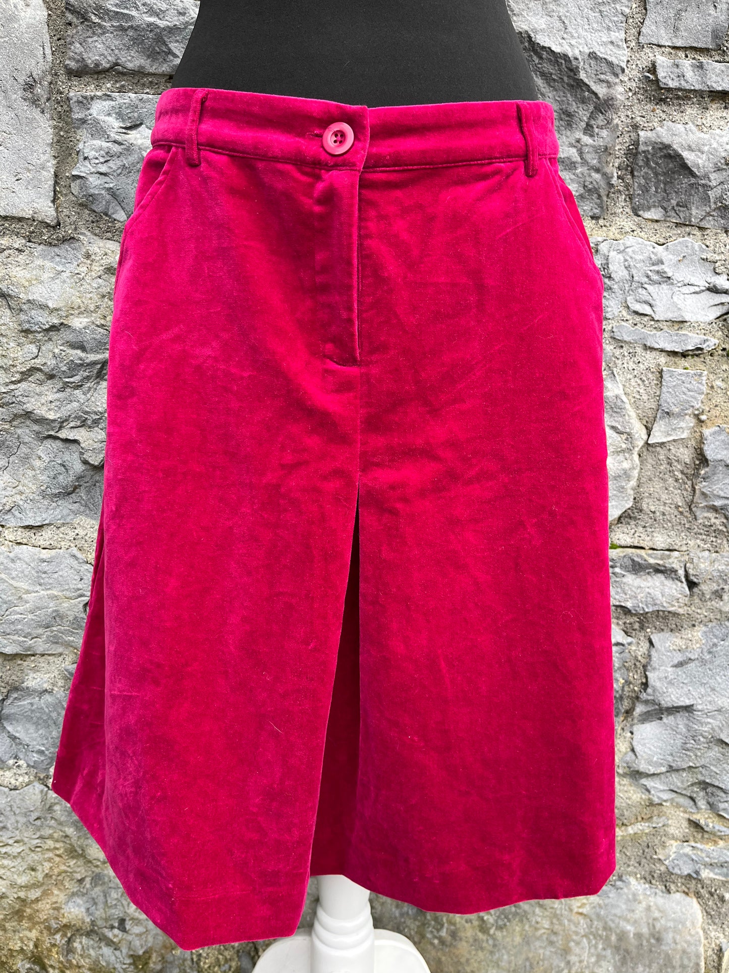 Velvet fuchsia skirt uk 12-14