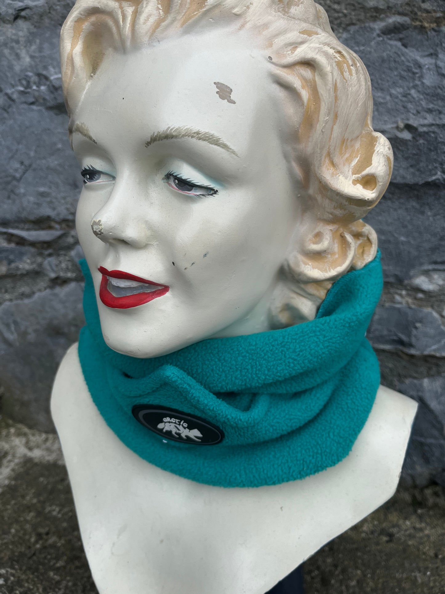 Teal scarf / hat