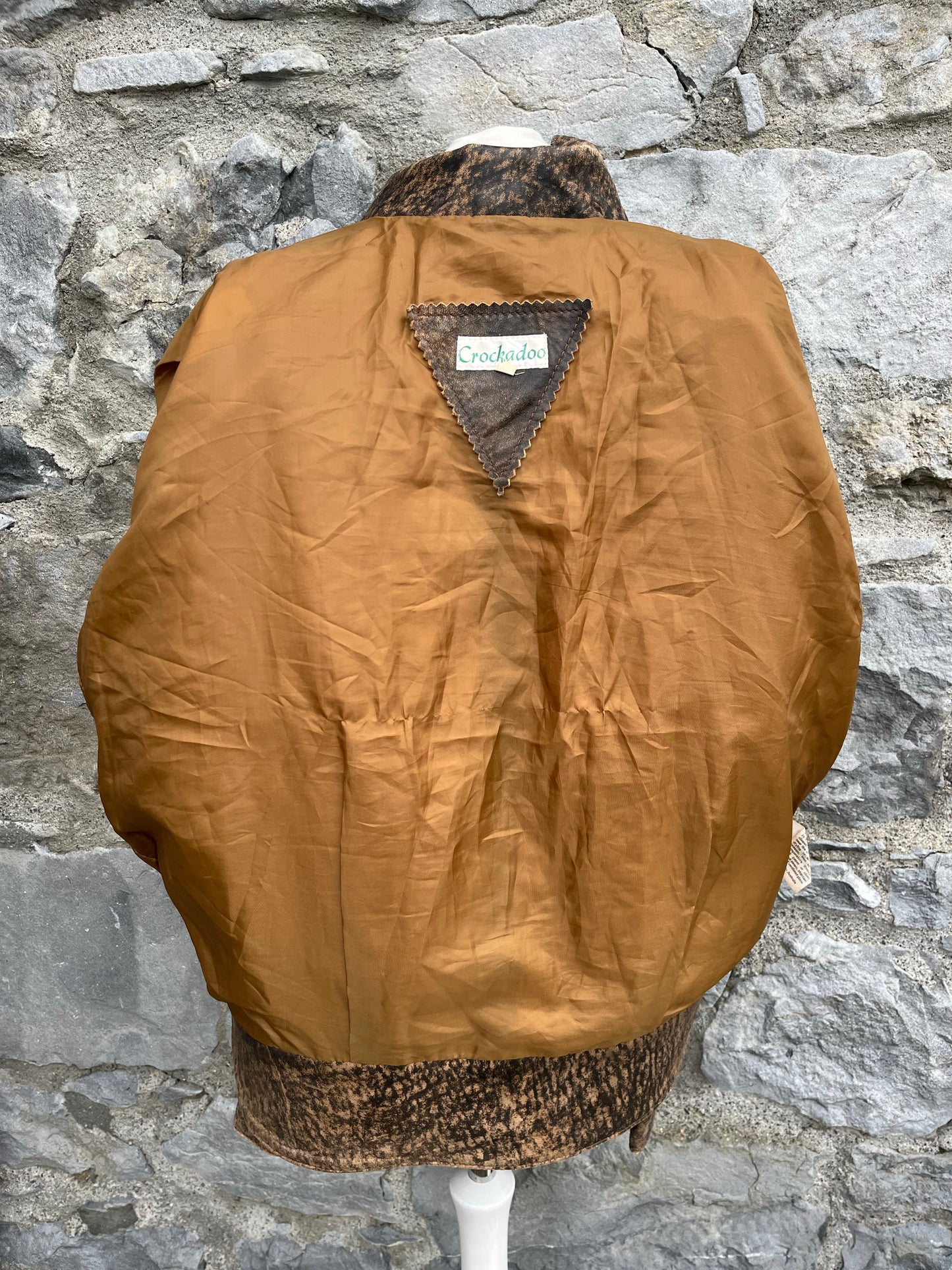 Brown leather jacket Medium