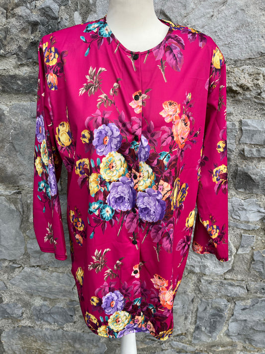 Pink floral tunic uk 12-14