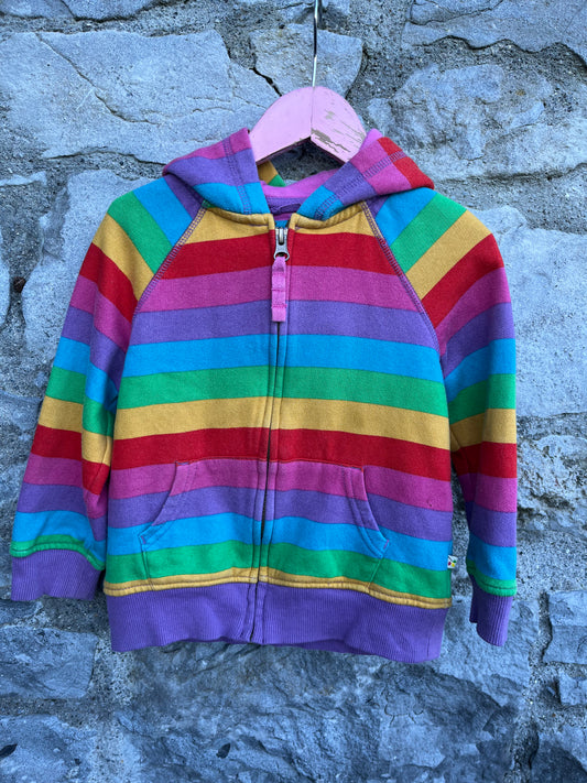 Rainbow hoodie   2-3y (92-98cm)