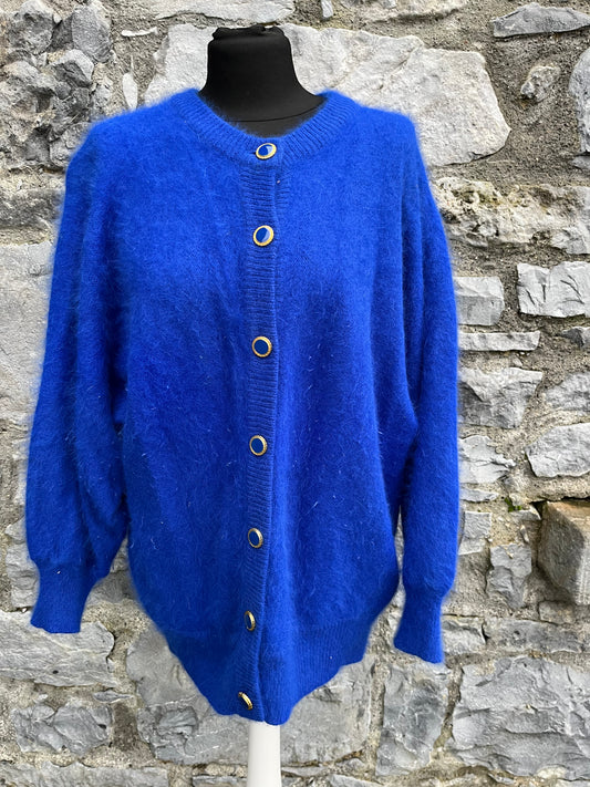 80s royal blue cardigan uk 12-14