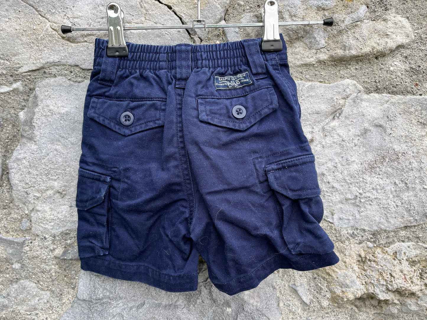 RL navy denim shorts  9m (74cm)