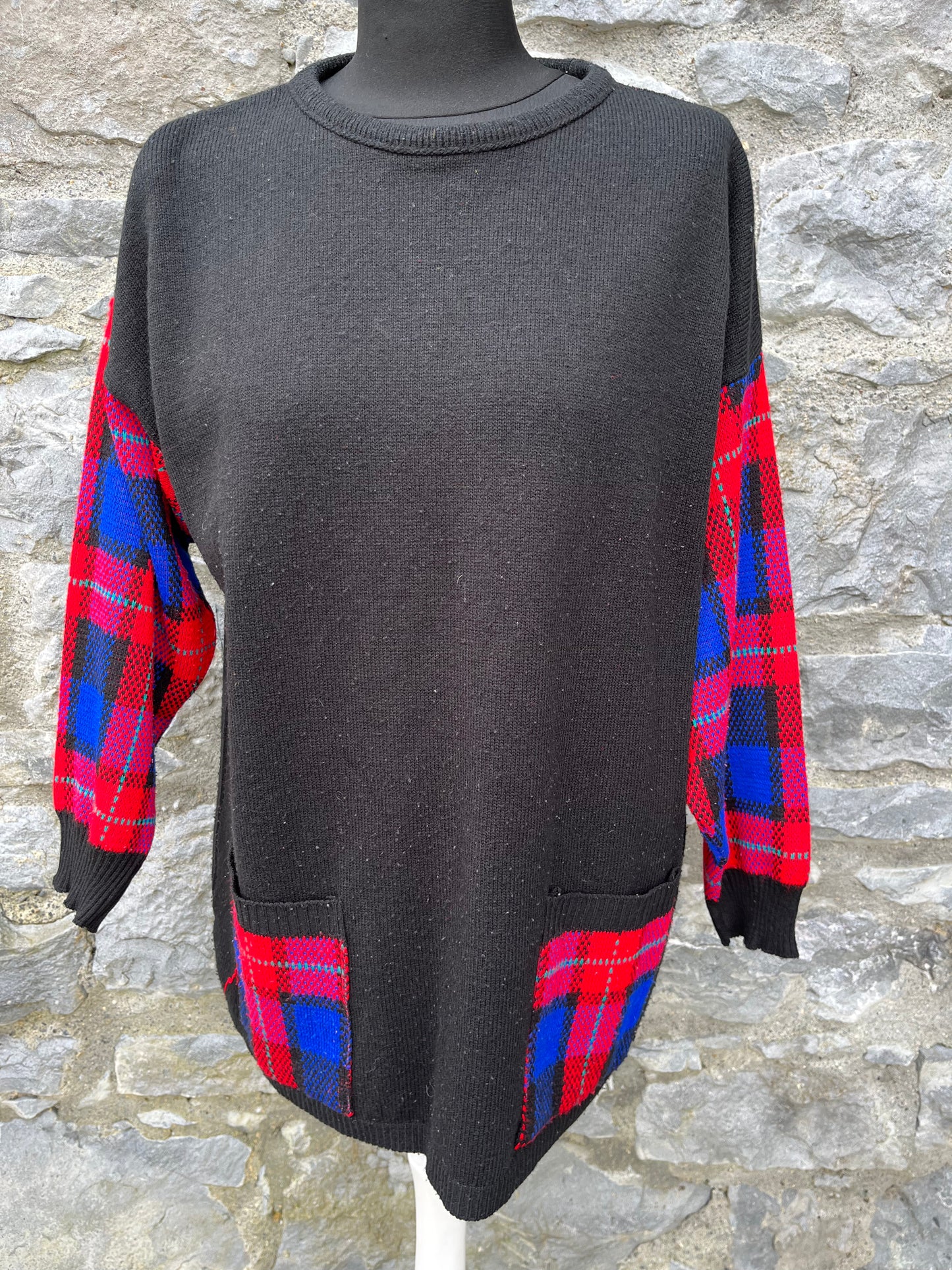 Black&tartan jumper uk 12