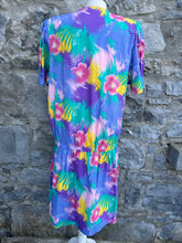 Load image into Gallery viewer, Tropical flowers maternity dress uk 10-12
