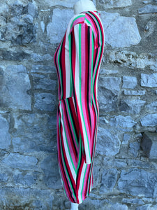 Rainbow stripes dress  uk 8-10