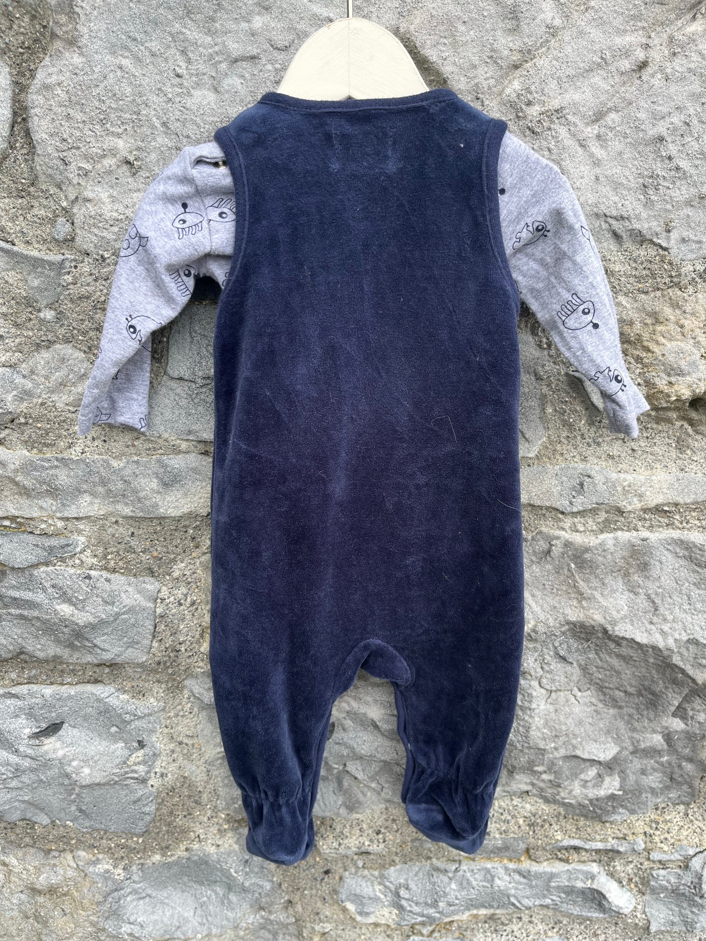 Rocket vest&dungarees   1-2m (56cm)