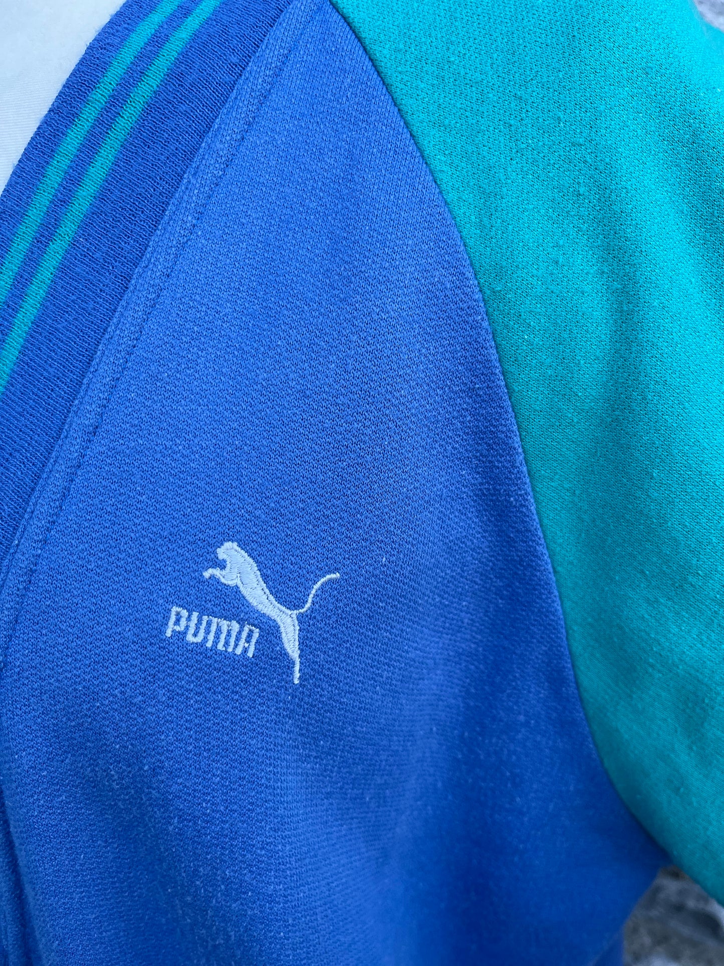 Puma 80s blue&green blazer  Medium