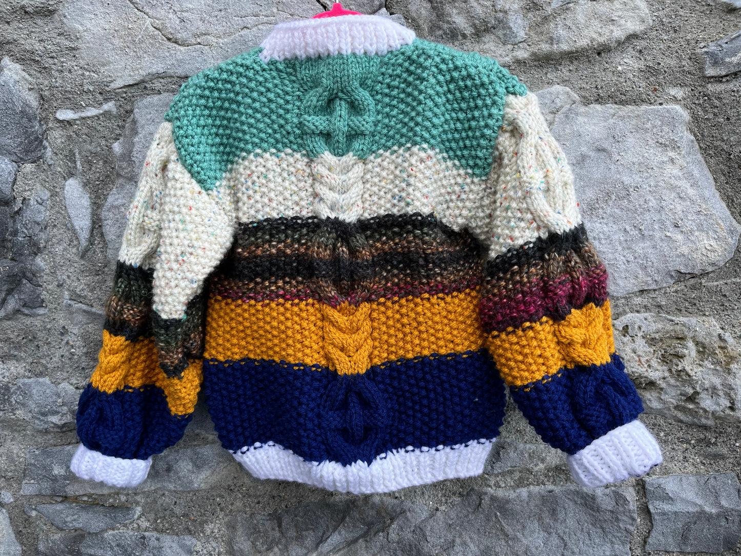 Melange stripes cardigan   2-3y (92-98cm)