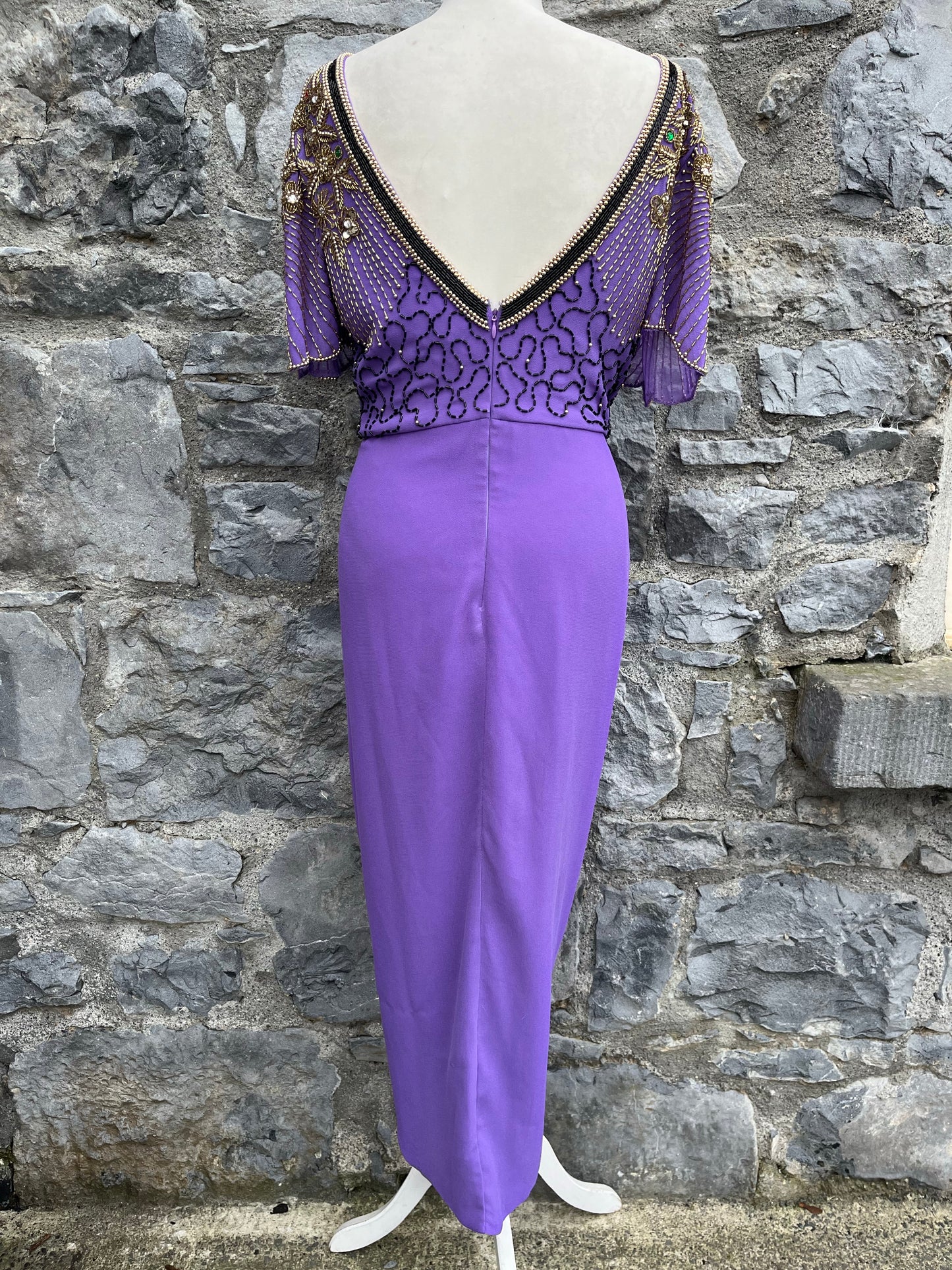 Purple sequin dress uk 8-10