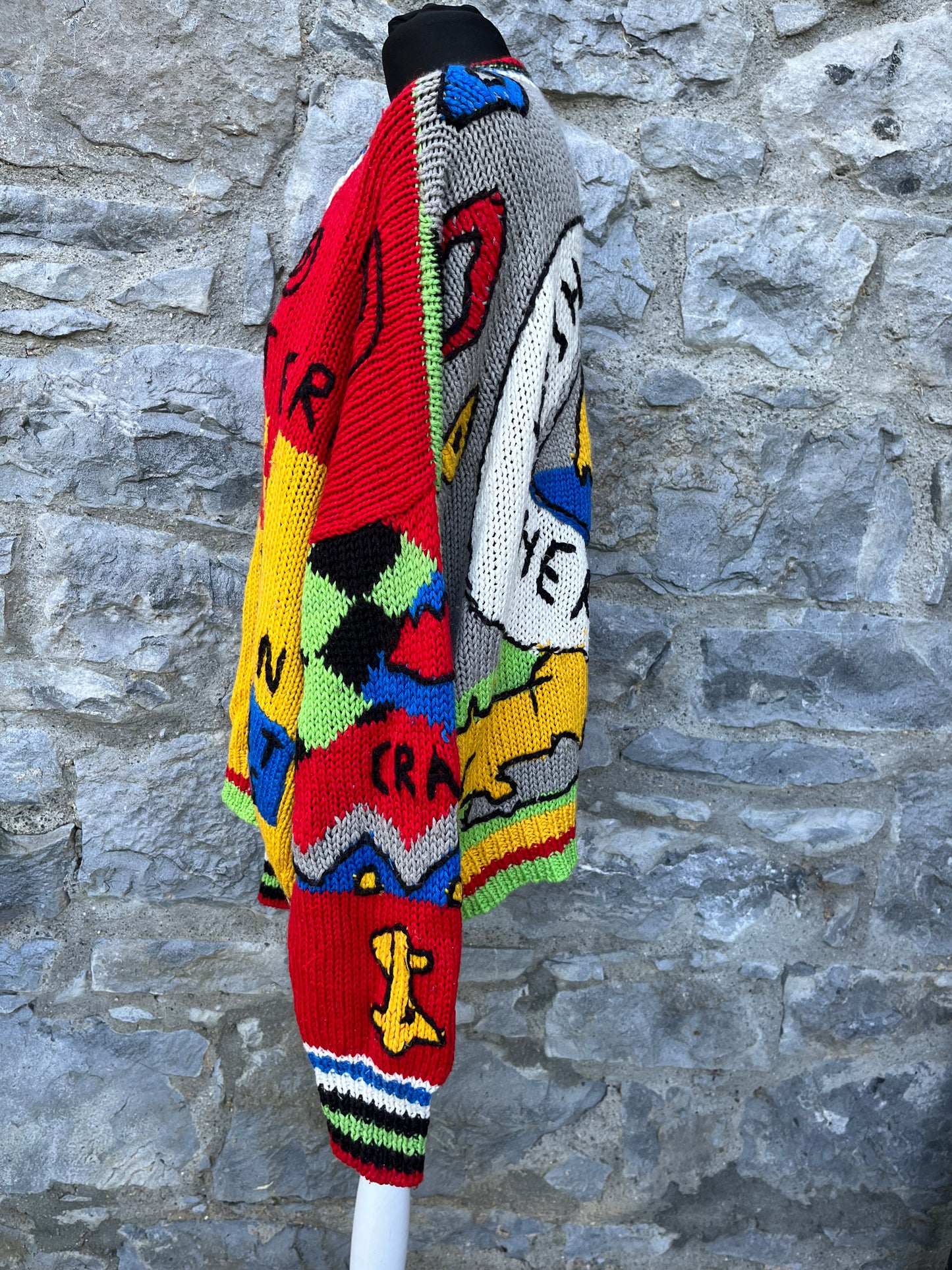 80s abstract jumper  XL