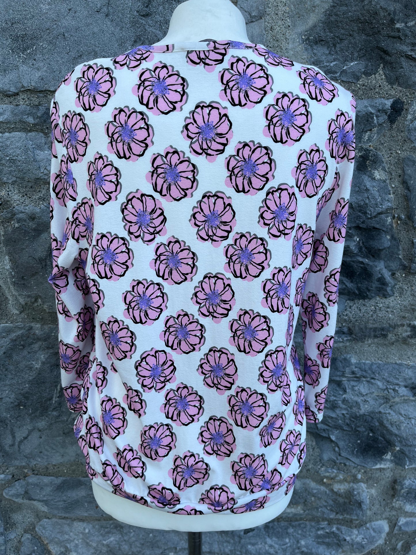 Pink flowers top   uk 14