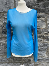Load image into Gallery viewer, Sheer blue top  uk 14-16
