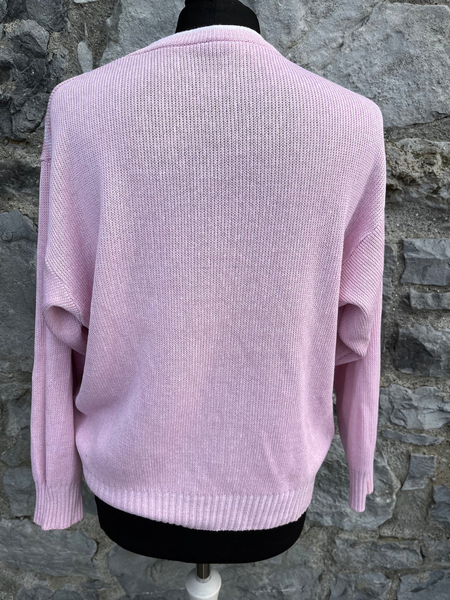 90s pale pink jumper uk 12-14