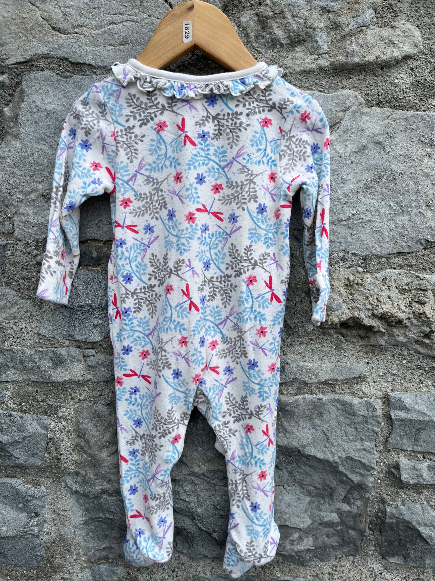 Dragonfly&flowers onesie    3-6m (62-68cm)