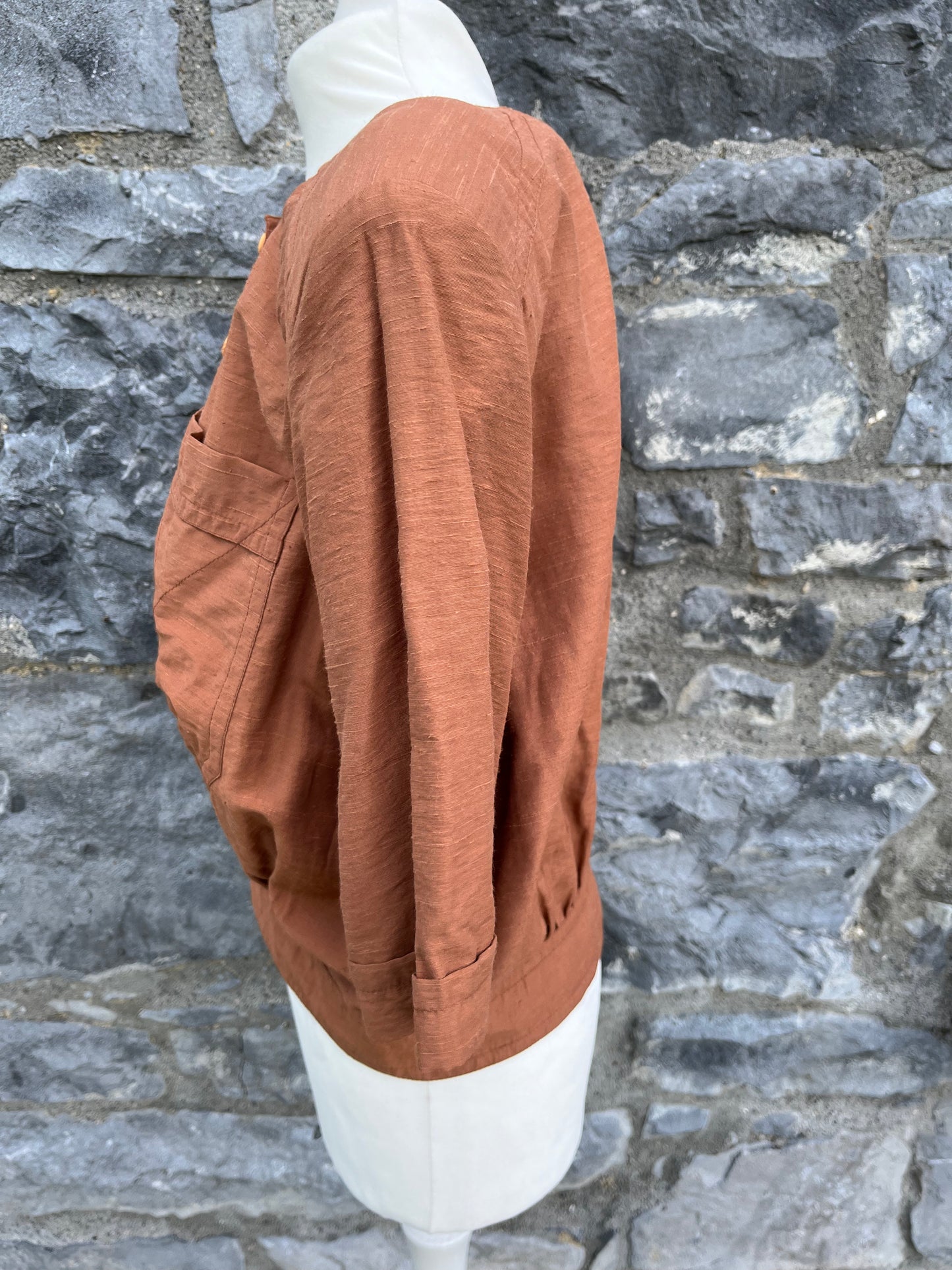 80s brown jacket uk 10-12