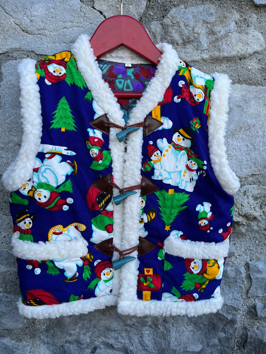 Snowman gilet  6-7y (116-122cm)