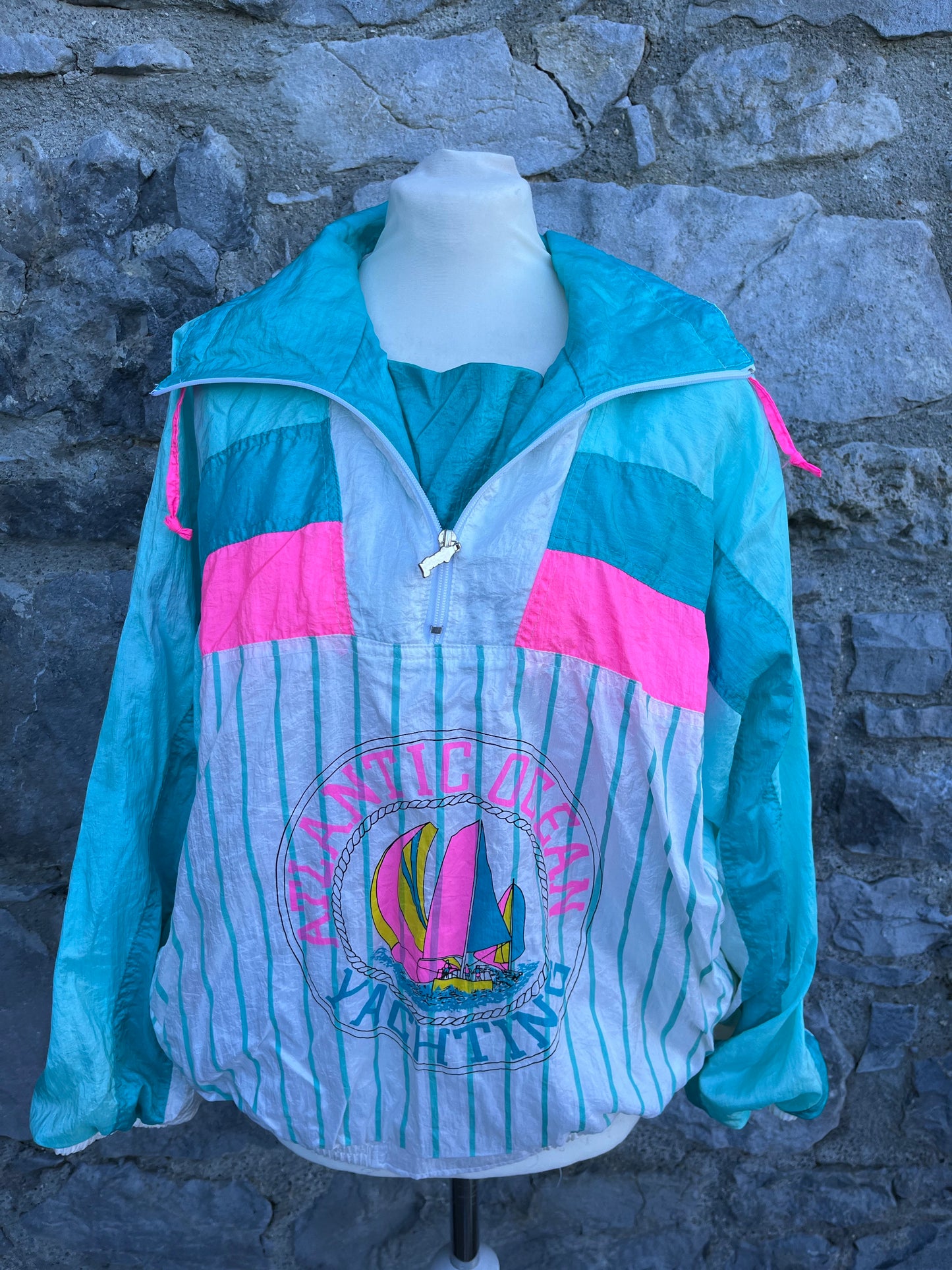 80s yacht shell jacket uk 10-12