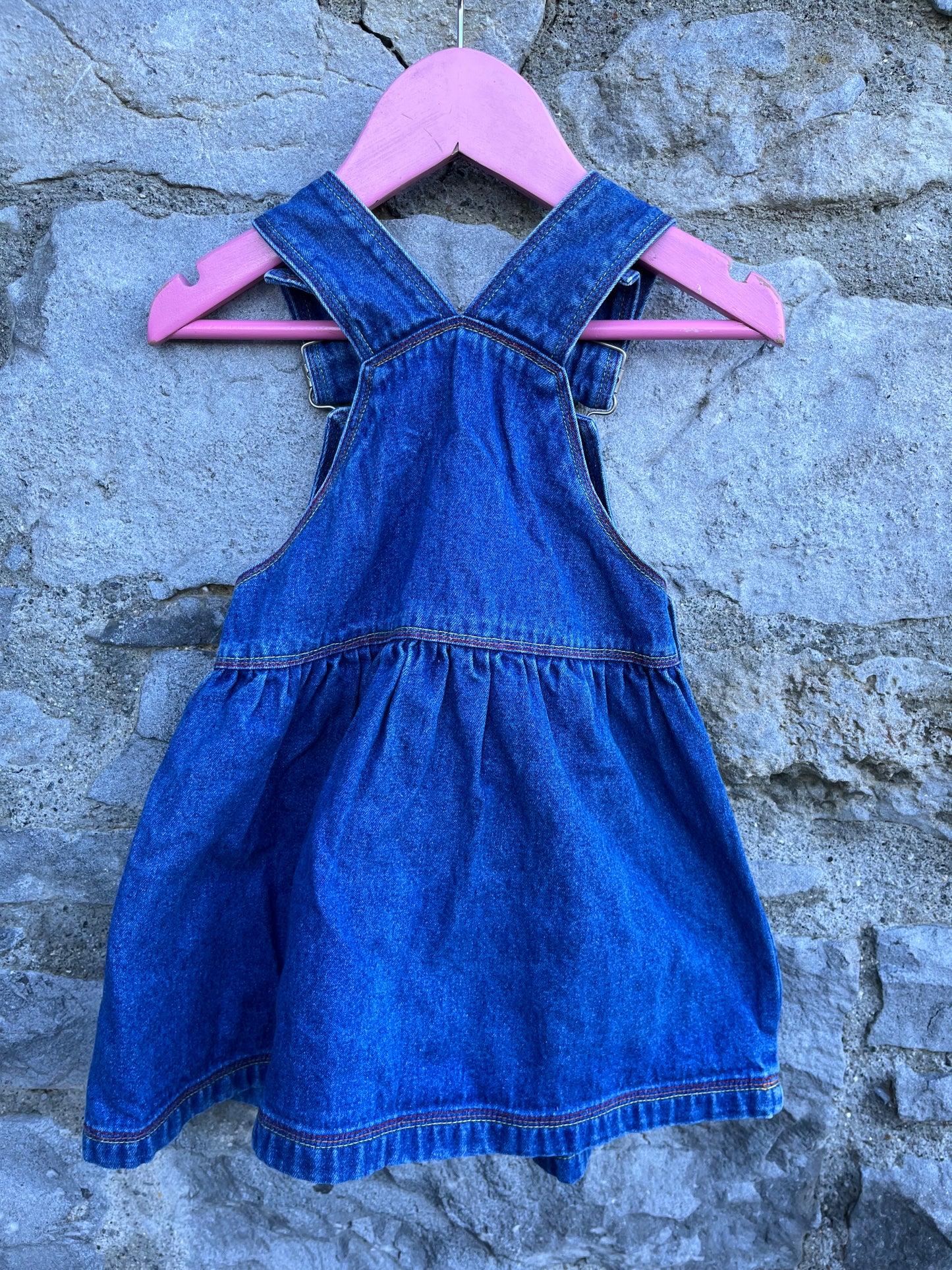 90s denim pinafore  12-18m (80-86cm)