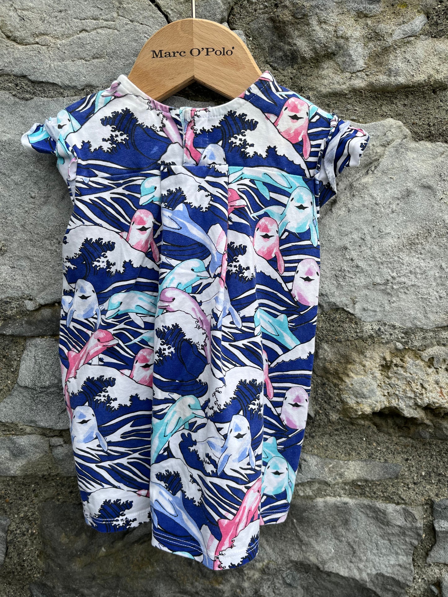 Dolphins dress   6-9m (68-74cm)