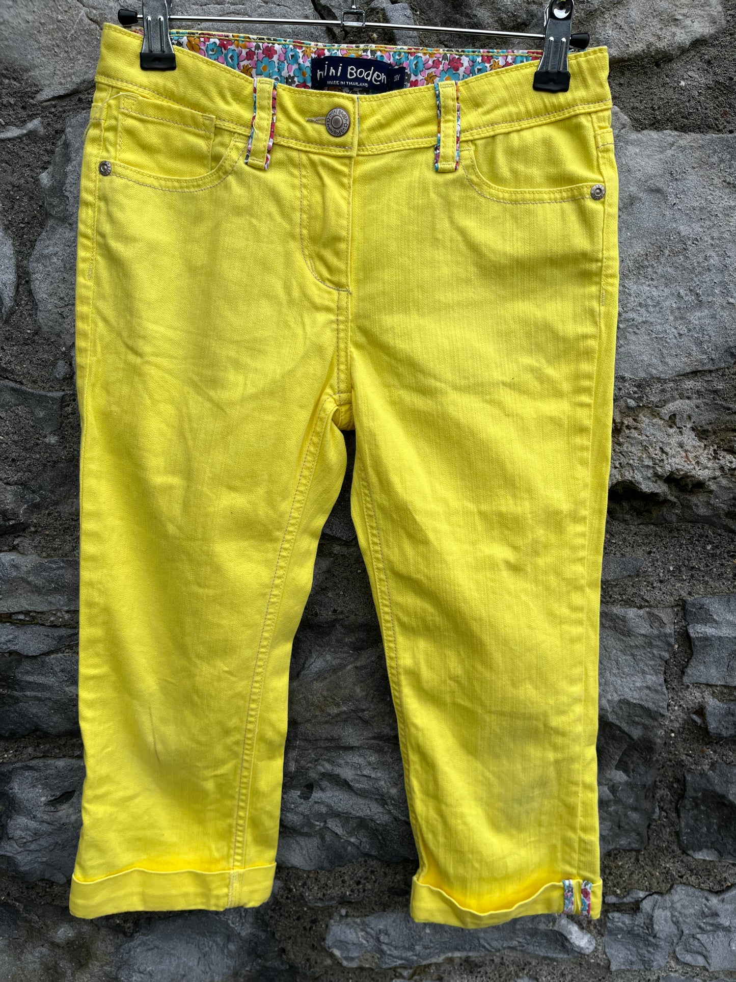 Yellow Capri jeans  10y (140cm)