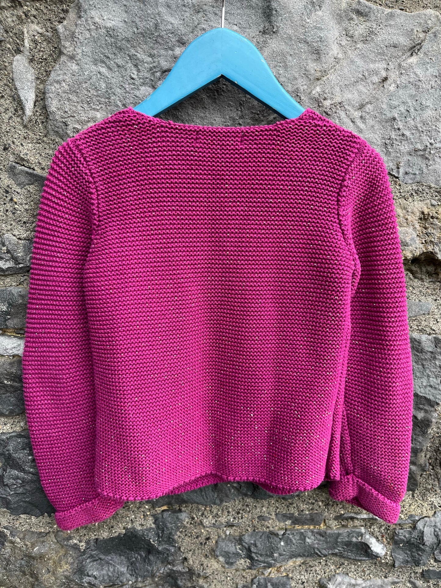 Pink sparkly cardigan    5-6y (110-116cm)