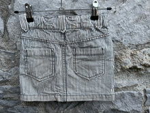 Load image into Gallery viewer, Stripy denim skirt   4y (104cm)
