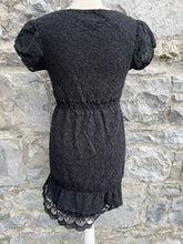 Load image into Gallery viewer, Black lace dress   uk 8-10

