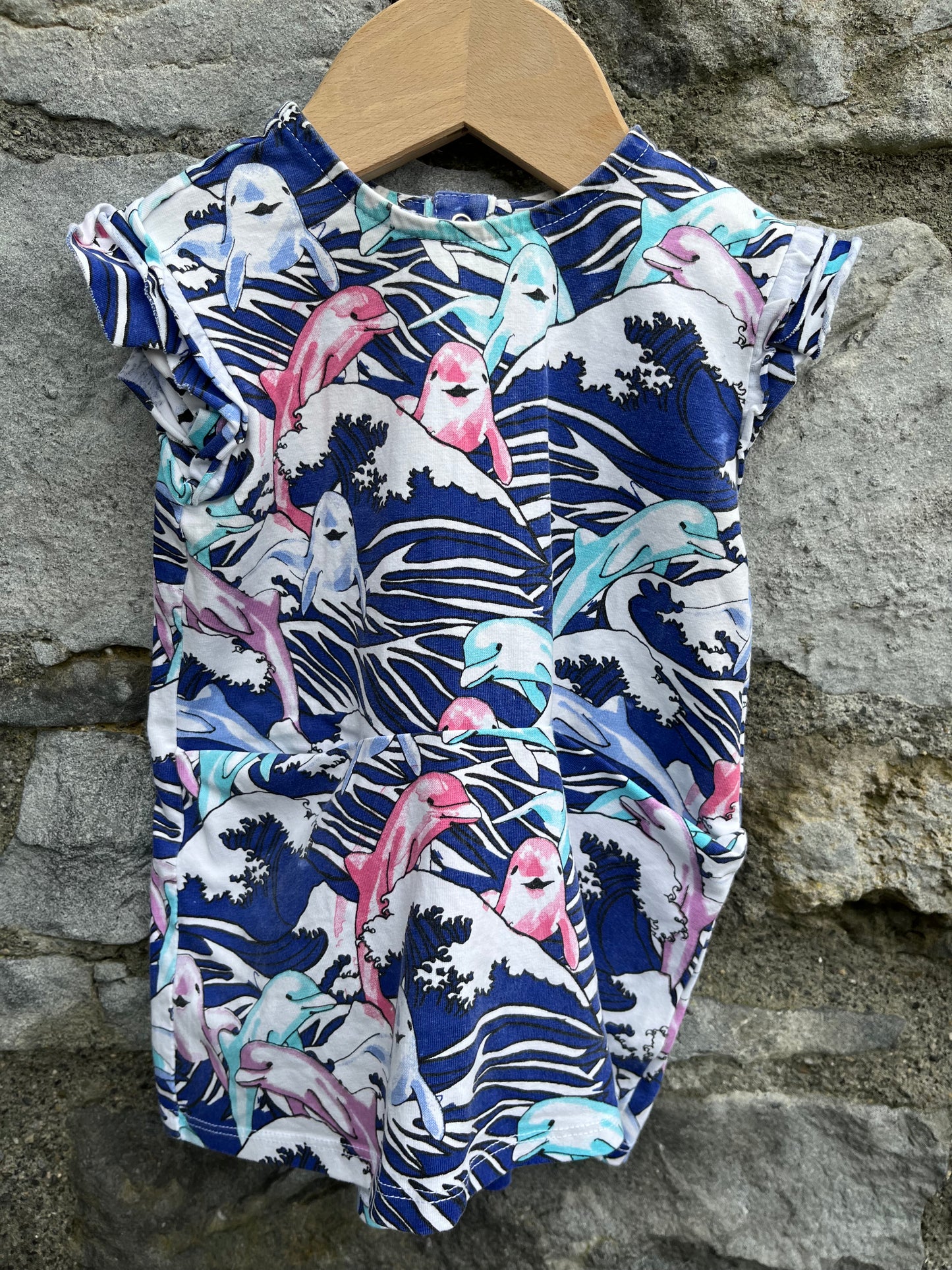 Dolphins dress   6-9m (68-74cm)