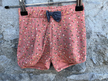 Load image into Gallery viewer, Floral ribbed shorts   4-6m (62-68cm)
