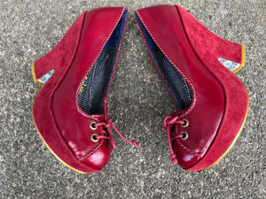 Irregular choice red shoes   uk 6 (eu 39)