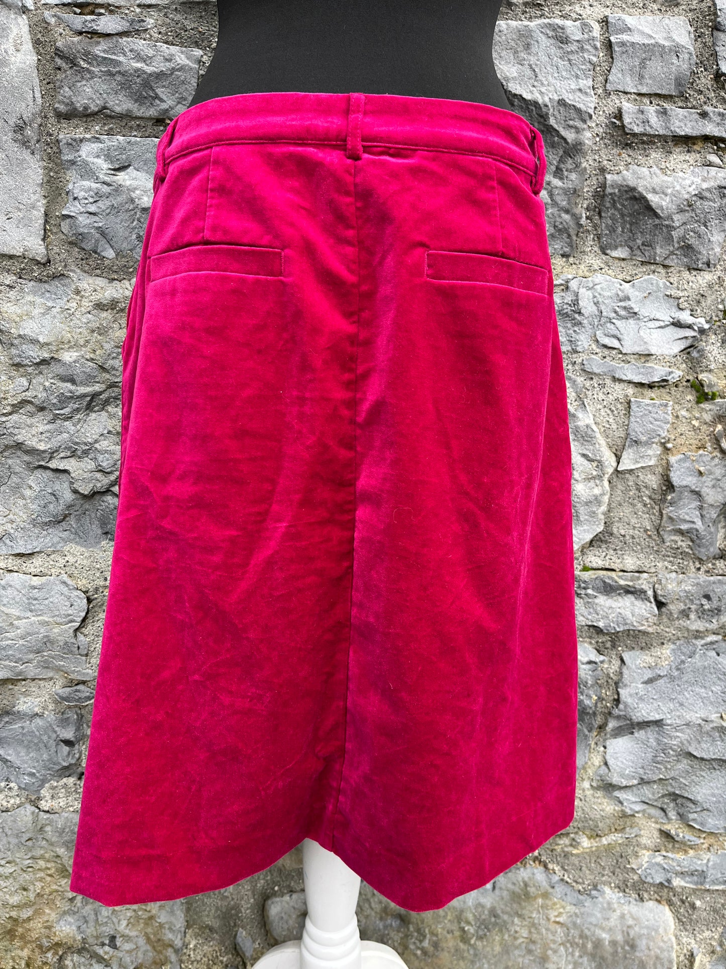 Velvet fuchsia skirt uk 12-14