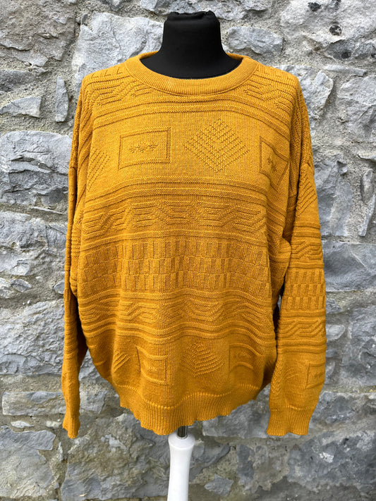 80s mustard jumper Medium