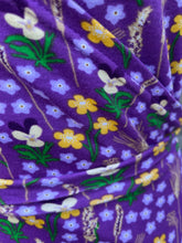 Load image into Gallery viewer, Purple meadow wrap dress uk 6-10
