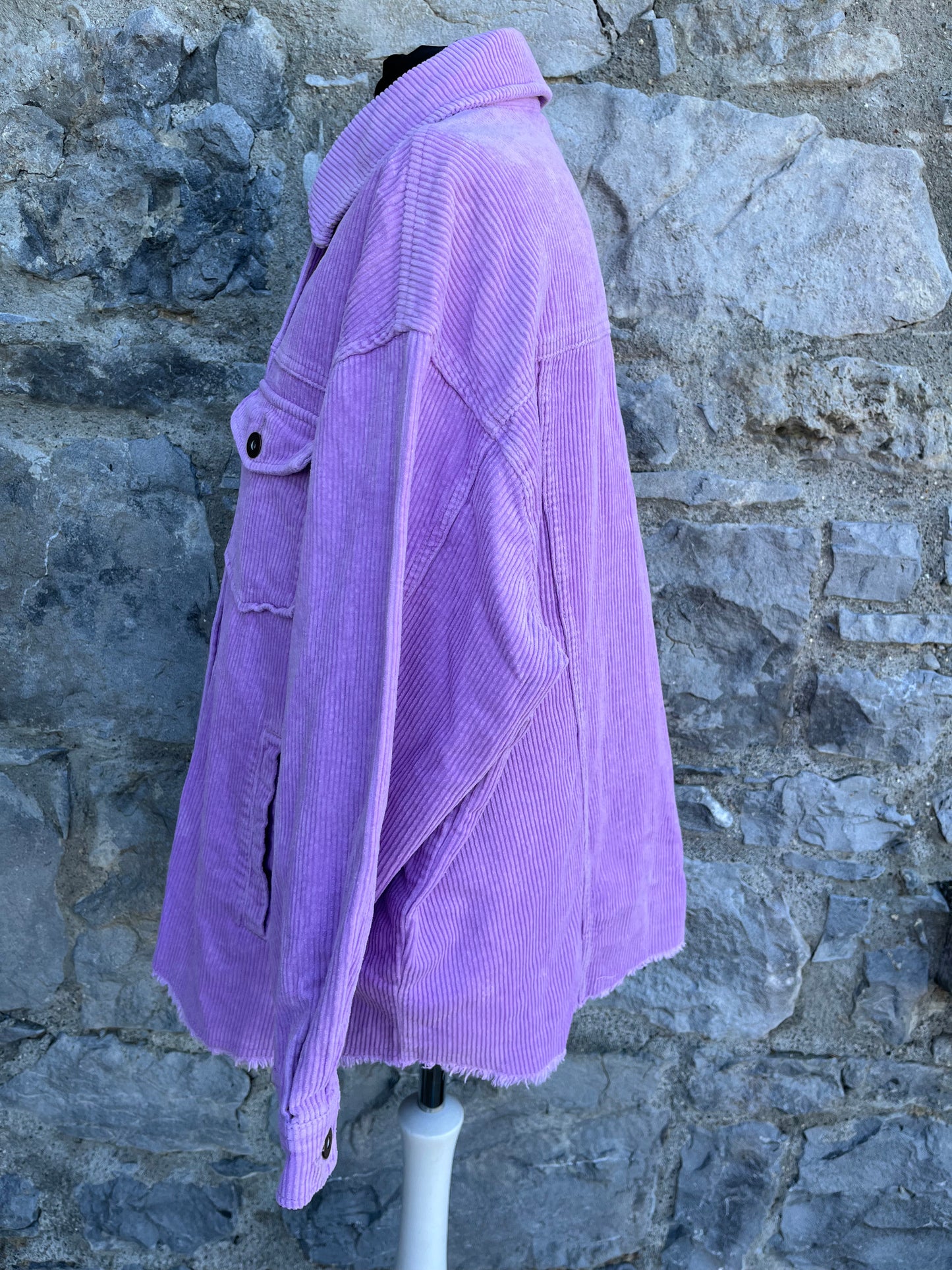 Lavender cord overshirt uk 10-12