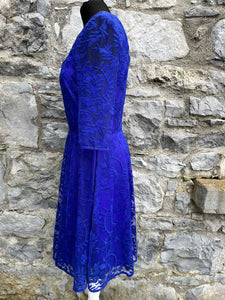Blue lace dress uk 8-10