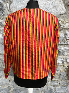 80s orange stripy jacket uk 10-12