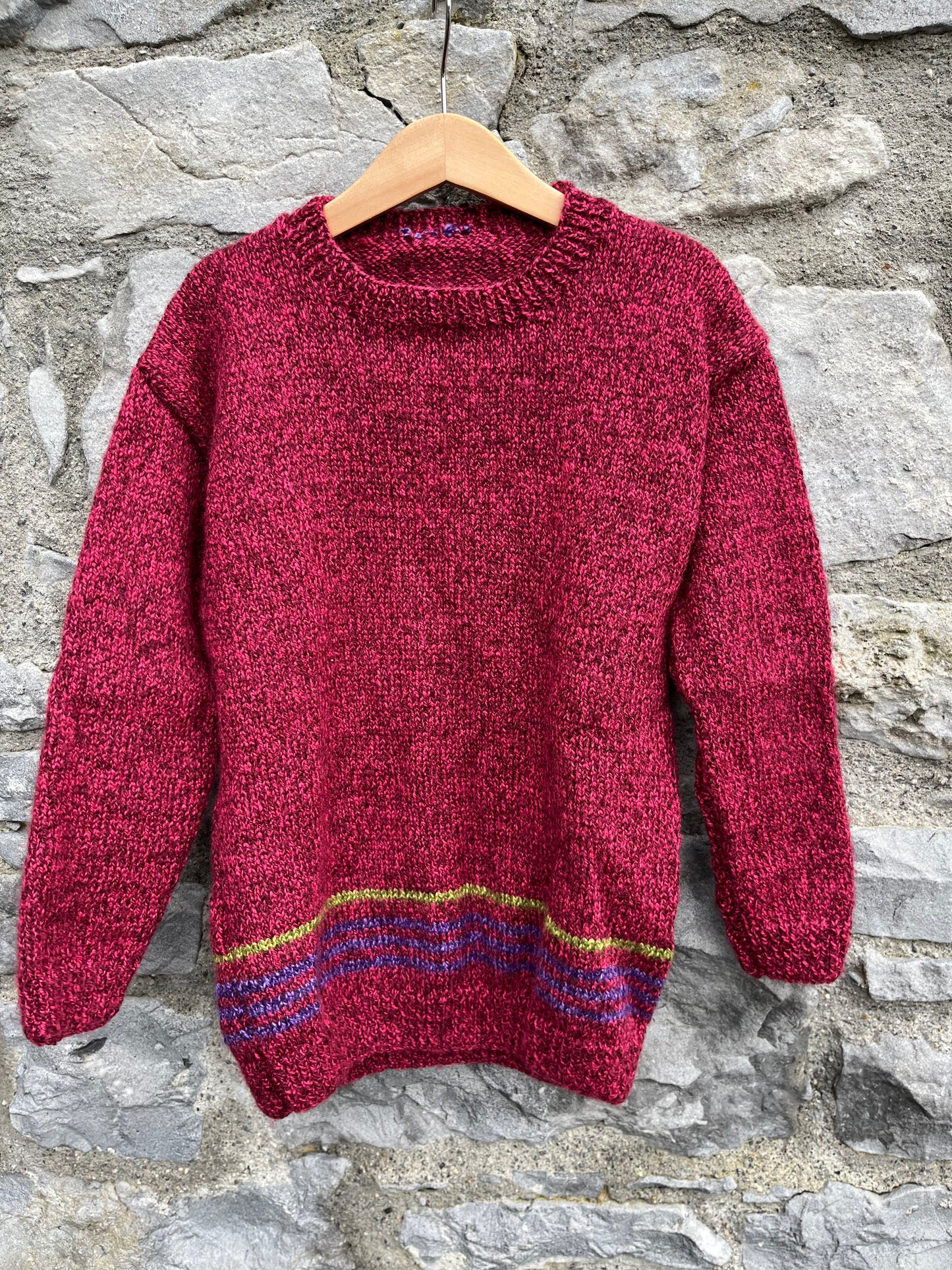 Maroon jumper   7y (122cm)