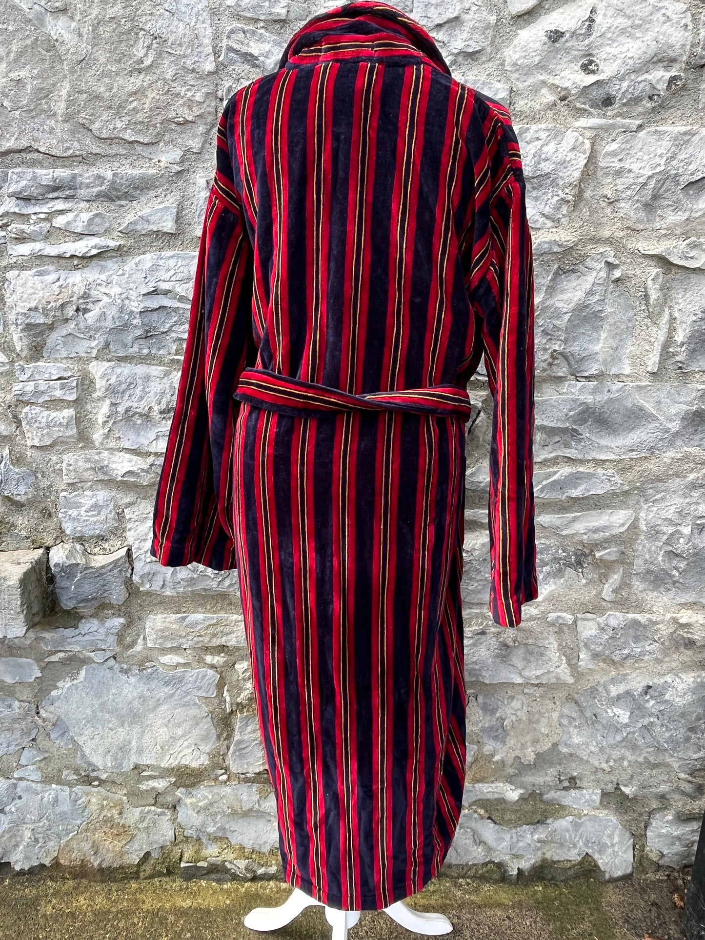 80s stripy gown M/L